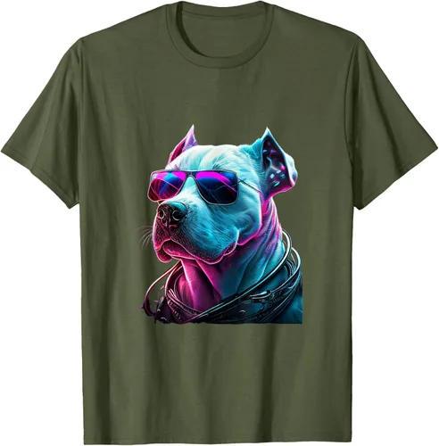 Vista 4 de Dogo Argentino Dogs Dogo Argentinos Camiseta, Negro