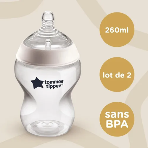 Vista 5 de 2 Biberons 8.8 fl oz sin bisfenol A Tommee tippee