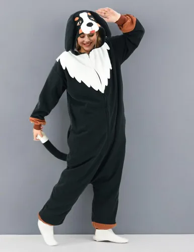 Vista 7 de Bernese Mountain onesie adult Unisex Adult Pajamas Halloween Christmas Party Cosplay Costume