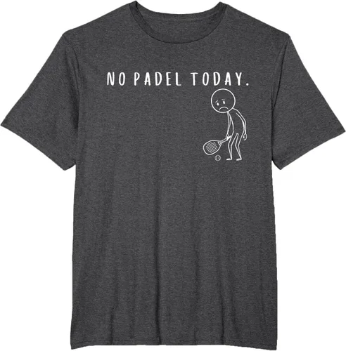 Vista 24 de No Padel Today Funny Padel Stickman Padel Playera Jugador de Tenis