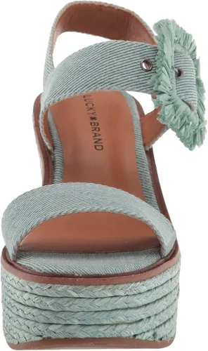 Vista 2 de Lucky Brand Yidris - Sandalias de tacón con plataforma para mujer