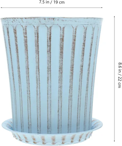Vista 2 de Happyyami 2 juegos de macetas de orquídeas macetas decorativas para bonsái, maceta de interior con macetas de drenaje para plantas, macetas