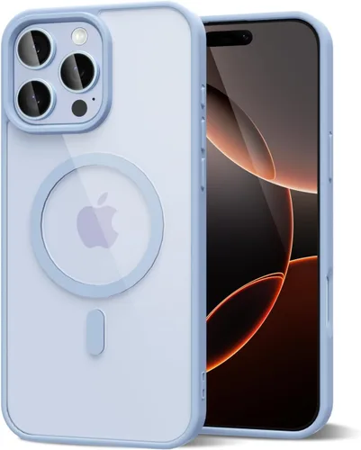 Vista 82 de oakxco Funda magnética transparente compatible con Magsafe, bonita funda delgada y transparente de poliuretano termoplástico no amarillenta, carcasa
