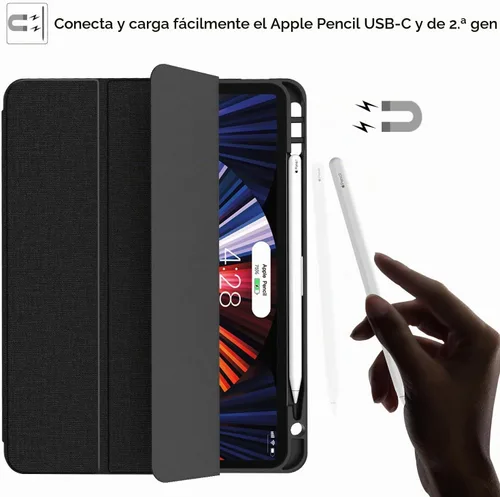 Vista 4 de Soke Funda para iPad Pro 11 (M2) 2022/2021/2020 con soporte para lápices