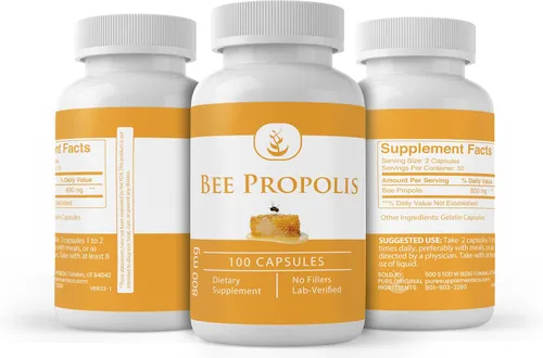 Vista 4 de Pure Original Ingredients Propóleos de abeja, (100 cápsulas) siempre puro, sin aditivos ni rellenos, verificado por laboratorio