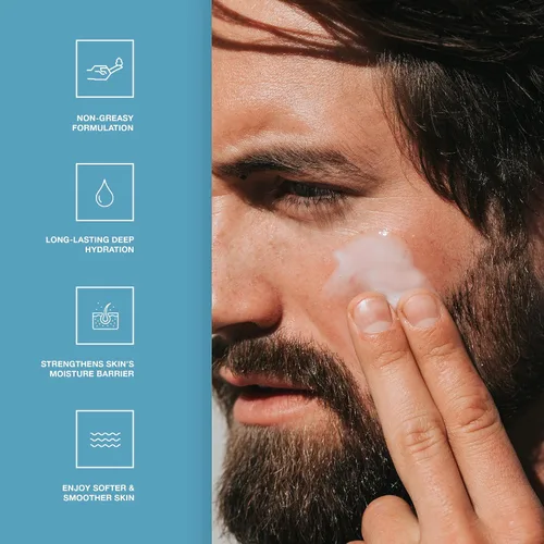 Vista 3 de CRVFT - Hidratante facial diario para hombre, 1 onza [AM/PM], hidratación profunda de larga duración, bloquea la humedad, reduce la sequedad, todo