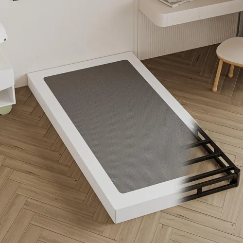 Vista 12 de Seiugaga - Base de cama de metal de 10 pulgadas con cubierta de tela