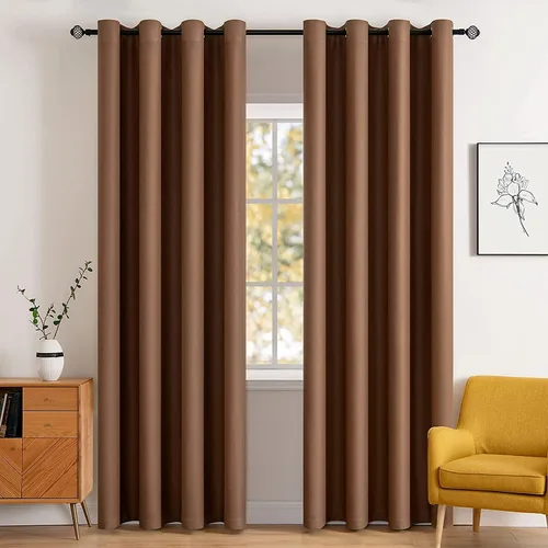 Vista 68 de MIULEE Cortinas opacas para dormitorio o sala de estar, juego de 2 paneles de cortina para ventana con aislamiento térmico y bloqueo de luz