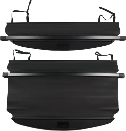Vista 5 de Cubierta de carga para Toyota Rav4 2006 2007 2008 2009 2010 2011 2012 para accesorios de Toyota Rav4, negra, retráctil, estilo de fábrica, cubierta