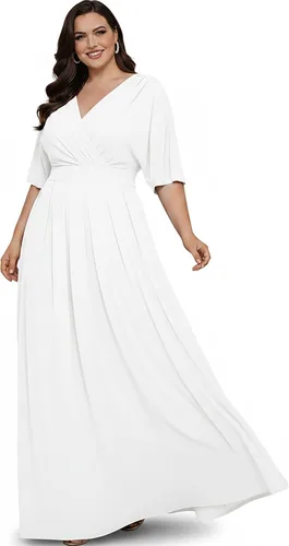 Vista 22 de KOH KOH Vestido largo plisado y modesto para mujer, para invitada de boda Negro