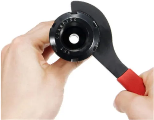 Vista 6 de Llave de pinza ER40 Llave de acero de alto carbono Tuerca de sujeción manual Llave de mandril