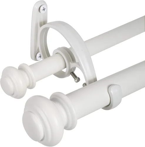 Vista 10 de Set de varillas para cortinas de arena doble telescópicas Decopolitan Urn, 36-72", bronce antiguo