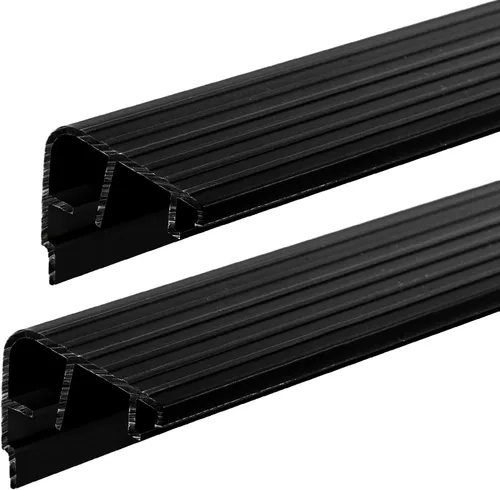 Vista 7 de 4 Pcs 36" L Fixed Vinyl Sill Threshold Cap 1-3/8 Inches High, Dark Brown Marrón oscuro