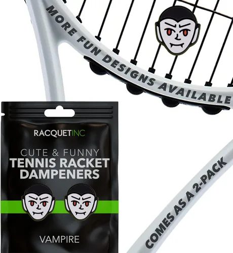 Vista 75 de Racquet Inc Regalos de Tenis - Amortiguadores de Vibración para Raqueta de Tenis - Absorbe Choques, Reduce la Vibración de las Cuerdas para Mejor