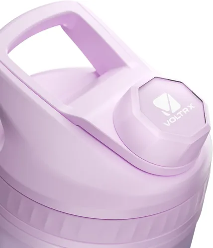 Vista 2 de VOLTRX ChillMix - Botella agitadora aislada de acero inoxidable, mezclador eléctrico recargable por USB C, vasos agitadores para batidos