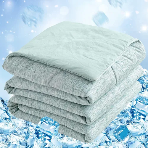 Vista 15 de CHOSHOME Edredón Refrescante Tamaño Twin, Manta Refrescante con Fibra de Enfriamiento Q-Max 0.45 Arc-Chill, Manta de Verano Fresca para Sudores