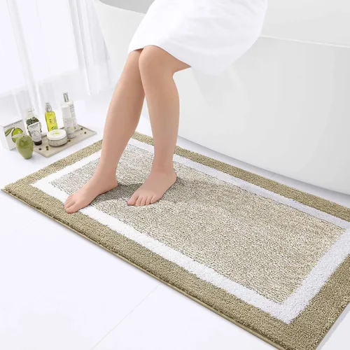 Vista 76 de OLANLY Alfombras de baño 24x16, tapetes de baño extra suaves y absorbentes de microfibra, antideslizantes, lavables a máquina, secan rápido