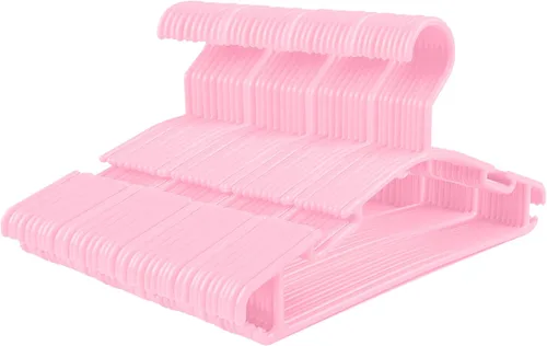 Vista 11 de GoodtoU Perchas de plástico para bebés, color gris, paquete de 60, resistentes y duraderas, ideales para ropa de niños