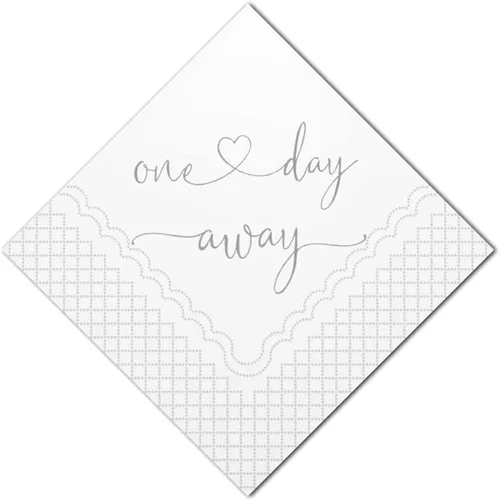 Vista 9 de Servilletas de cóctel de cena de ensayo de un día, suministros de fiesta de un día en papel servilletas desechables a granel para decoración de mesa