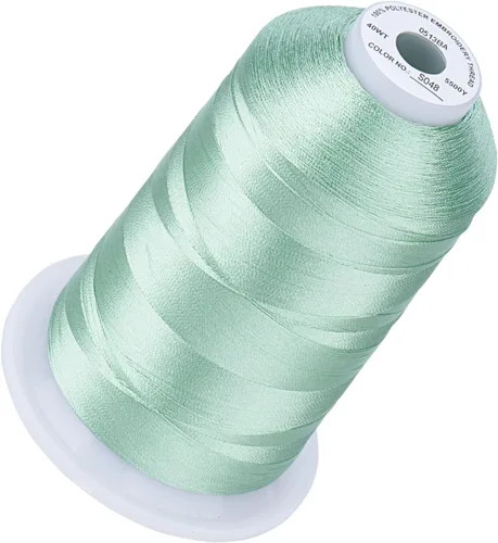 Vista 97 de Simthread 5500 yardas de hilo de bordar, 5000M de alto rendimiento 40WT 100% hilo de poliéster – 170+ colores vívidos, clasificado de alta velocidad