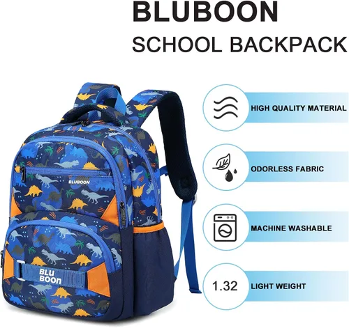 Vista 7 de Mochila preescolar para niños y niñas, bolsas escolares para niños y niñas, bolsas escolares para jardín de infantes