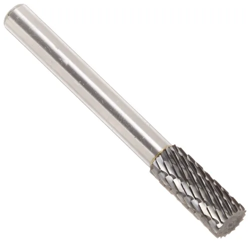 Vista 44 de Drill America SA-1 Rebaba de carburo/lima giratoria cilíndrica de doble corte para amoladora de troquel de 1/4" de diámetro x 5/8" de longitud