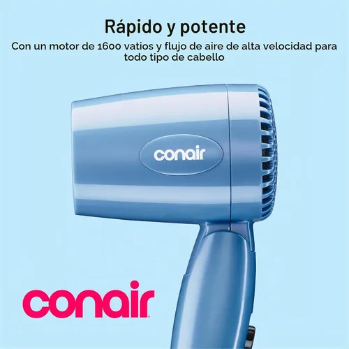 Vista 2 de Conair Secadora plegable, secadora plegable, azul, paquete de de 1, Azul