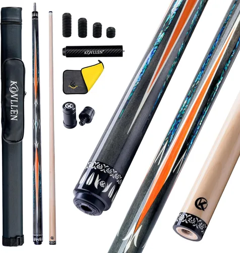 Vista 17 de KONLLEN Maple Pool Cue Stick, 58 Inch Low Deflection AK-02P-0.5 in