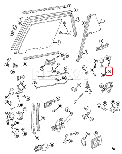 Vista 7 de Rexka Clip de barra de bloqueo de puerta para Chevrolet Camaro Corvette Impala Chevy Truck GMC Truck Pontiac Buick GM 4234830 12337868