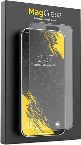 Vista 8 de magglass Protector de pantalla de luz azul: compatible con iPhone 15 Pro Max, tecnología de bloqueo de luz azul integrada