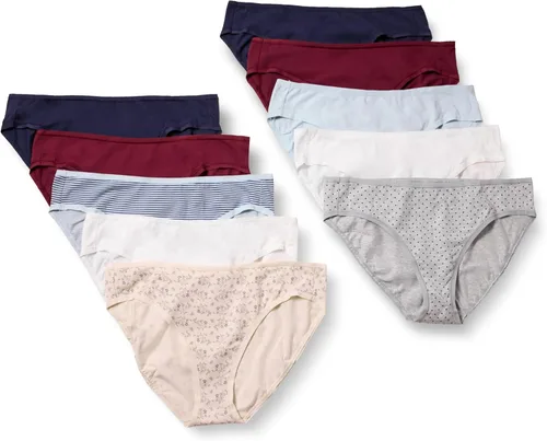 Vista 10 de Amazon Essentials Ropa interior de bikini de algodón y elastano para mujer (disponible en tallas grandes)
