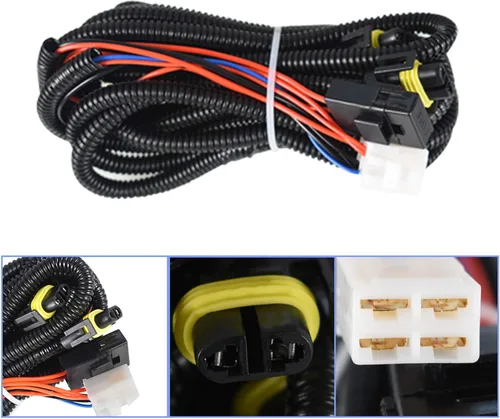 Vista 2 de LABLT Luces antiniebla de conducción + interruptor + kit de cableado de repuesto para Nissan Sentra 2013 2014 2015