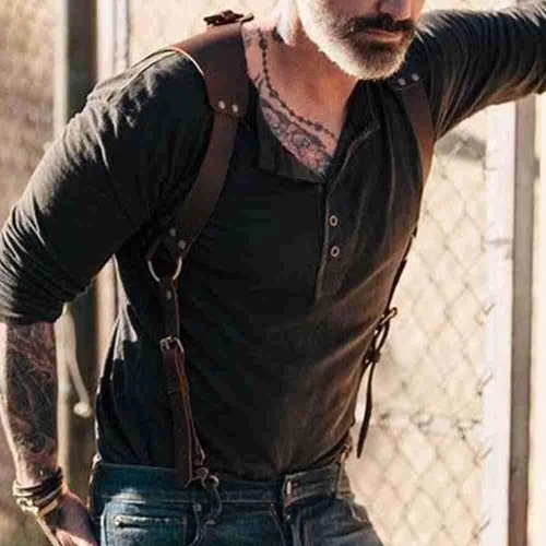 Vista 2 de Moda Cuerpo Pecho Arnés Ajustable De Los Hombres De Imitación De Cuero Chaleco Correas Tirantes Sexy Hombres Mujeres Cuerpo Tirantes