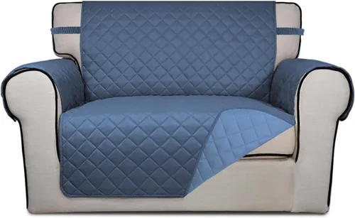 Vista 104 de PureFit - Funda de sofá acolchada reversible, protector de muebles impermeable, funda de sofá lavable con espuma antideslizante y correas elásticas