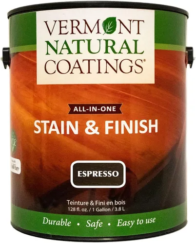Vista 14 de Vermont Natural Coatings PolyWhey Stain & Finish - Champlain Blue - Cuarto de galón