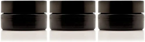 Vista 19 de Infinity Jars Tarro con tapa de rosca de 6.8 fl oz (6.76 fl oz) negro ultravioleta recargable estilo cosmético botella de viaje tarro de vidrio