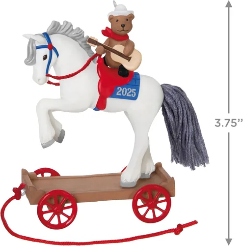 Vista 4 de Hallmark Keepsake Adorno de Navidad, un pony para Navidad 2025, regalos para niños