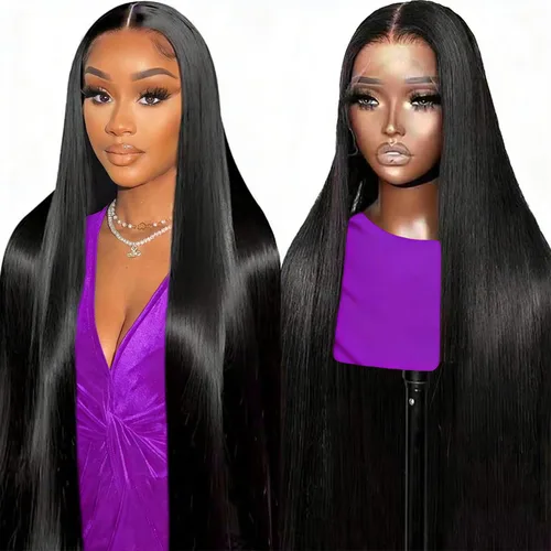 Vista 13 de Pelucas de cabello humano ondulado profundo con encaje frontal de 13 x 4, densidad del 180 %, pelucas de cabello humano rizado con encaje frontal