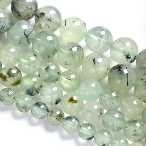 Vista 6 de Cuentas sueltas de jade de angelita verde de 4 mm, 86 piezas, piedra natural de aguacate para hacer joyas, pulsera DIY Jade Aguacate