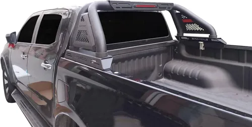 Vista 3 de Black Horse Off Road Classic Pro - Barra antivuelco modular texturizada negra compatible con Nissan Frontier RB07MT 2005-2021