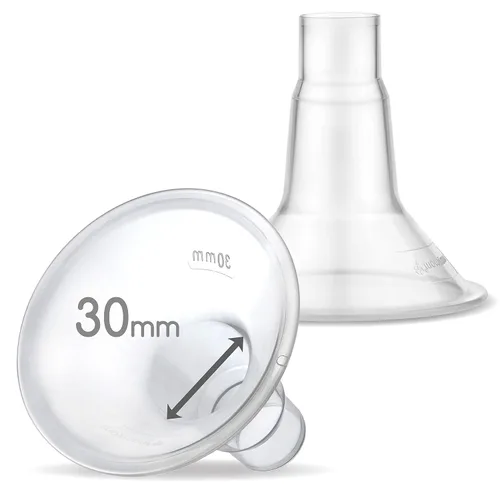 Vista 49 de Maymom MyFit Crater Series - Protector de pecho pequeño de 0.394 in con diseño de dos piezas compatible con piezas de bomba Medela; reemplazo