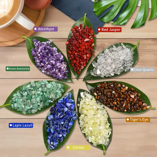Vista 6 de QICQDRAM - Cristales naturales verdes de amazonita en volumen 0,9 lb/405g, piedras decorativas pequeñas en trozos para decoración del hogar y tanque
