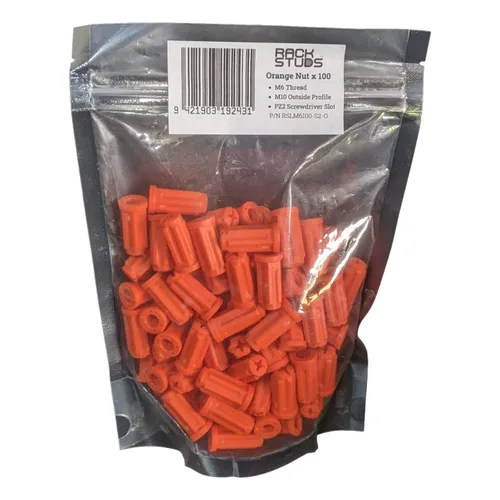 Vista 4 de Rackstud M6 Nut - Paquete de 100 tuercas de repuesto para tuercas de jaula tradicionales, se adapta a todas las series II, incluyendo nuevo dúo Negro
