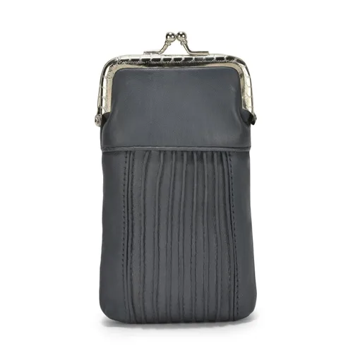 Vista 9 de Funda para cajetilla de cigarrillos de cuero con bolsillo para mechero, regular o 100 unidades, de Leatherboss (negro)