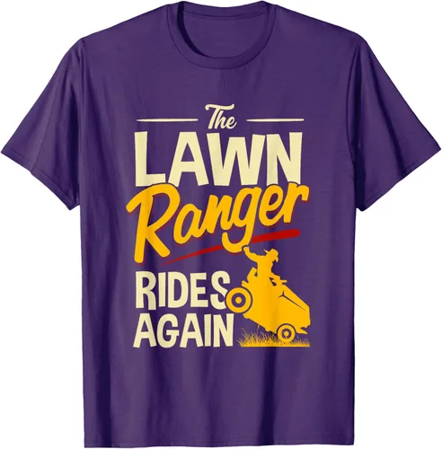 Vista 53 de The Lawn Ranger Rides Again - Camiseta de corte de césped Azul Marino