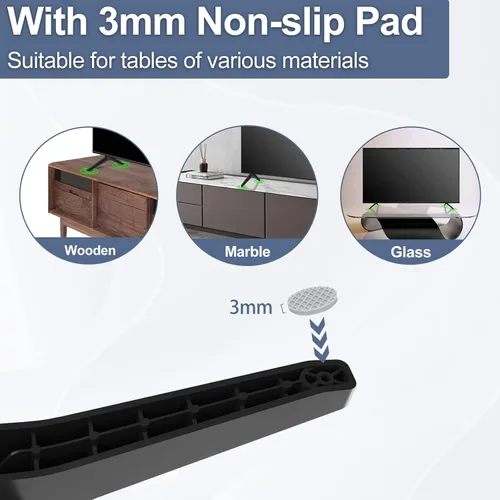 Vista 6 de Soporte base para patas de TV LG, repuesto para soporte de TV LG de 55 pulgadas 55UK6300PUE 55UJ6540 55UK6200PUA 55UM7300 55UK6090PUA 55LJ550M