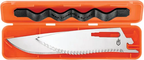 Vista 5 de Gerber Gear Randy Newberg EBS - Cuchillo de caza duradero y liviano con cuchillas intercambiables - Cuchillo premium para el campo