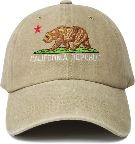 Vista 11 de Hepandy Sombreros bordados de California Bear