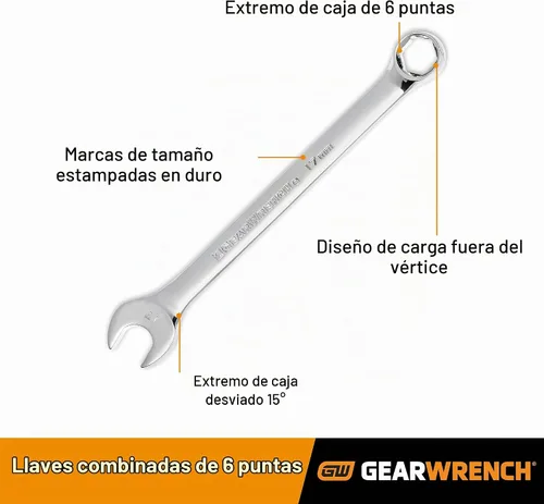 Vista 2 de GEARWRENCH Llave combinada de 7mm de 6 puntas - 81755