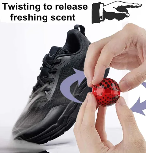 Vista 4 de Pelotas desodorantes para tenis, pelotas desodorantes para tenis, bolsas de gimnasio y casilleros, bolas eliminadoras de olores, paquete de 6